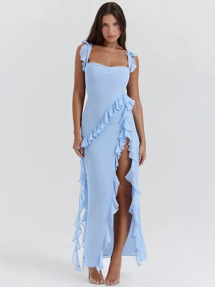 Robe longue en Mousseline