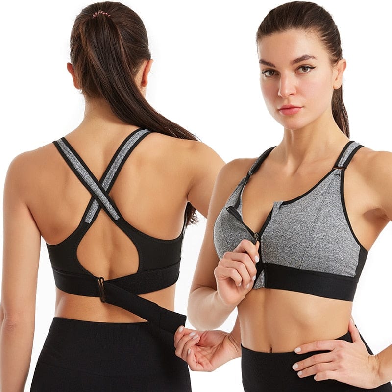 Lively® Sous-vêtements & Gaines Gris / S Soutien-gorge Zip anti-choc | Lively®