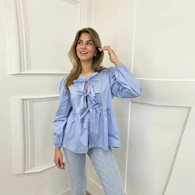 Blusa noeud